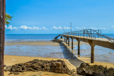 Maputo Mozambik 'teki Portekiz adası yakınlarında Inhaca veya Inyaka Adası