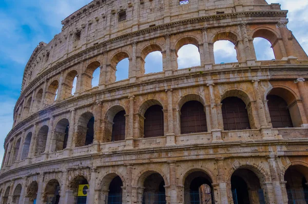 Artistic Ruins Roman Colosseum Ancient Gladiator Amphitheatre Rome Italy Europe — Stock Photo, Image