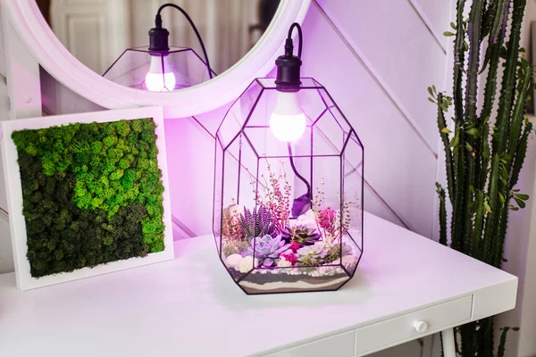 Lámpara Diseño Vidrio Lámpara Interior Diseño Moderno Del Hogar Comodidad —  Fotos de Stock