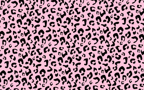 leopard seamless pattern on pink background - illustration design