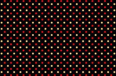 Polka koyu arkaplanda noktasız desen oluşturur
