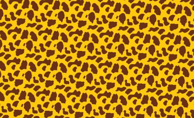 Turuncu arkaplanda inek derisi - çizim tasarımı 