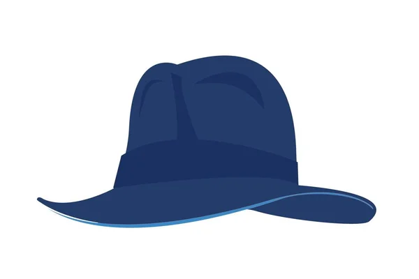 Cappello Blu Isolato Sfondo Bianco — Foto Stock