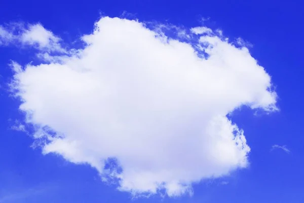 White Cloud Blue Sky Background Nature Landscape Image — Stock Photo, Image