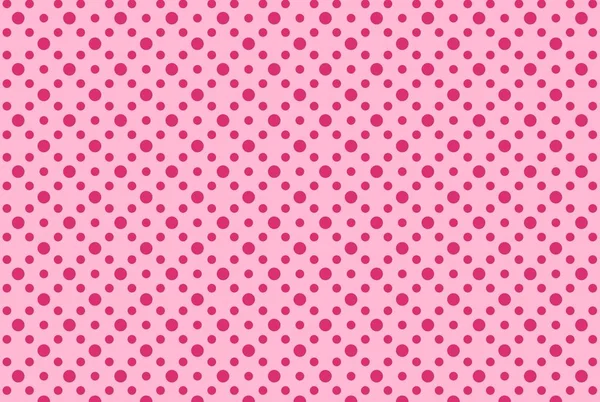 polka dots seamless pattern on pink background.