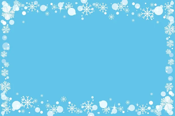 Vánoční Pozadí Sněhové Vločky Místo Pro Text — Stock fotografie