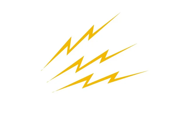 Lightning Flat Icons White Background — Stock Photo, Image