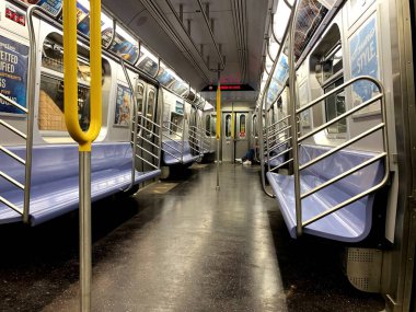  New York 'ta trenin içi - Amerika