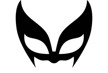 karikatür hayvanları parti maskesi beyaz - illüstrasyon tasarımı 