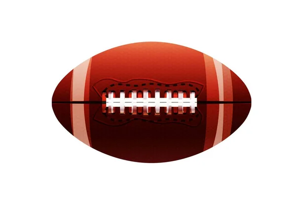 Pallone Football Americano Isolato Disegno White Illustration — Foto Stock