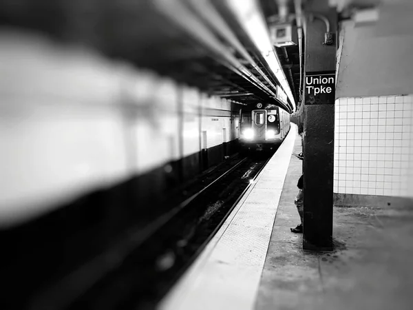 New York Város Metró Vonat Kép — Stock Fotó