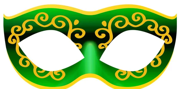 Karneval Mask Isolerad Vit Illustration Design — Stockfoto