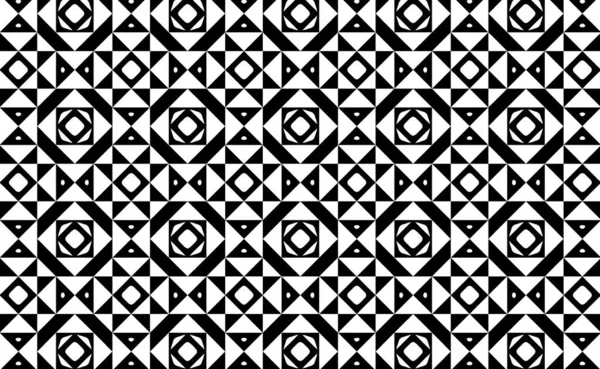 Černobílé Bezešvé Geometrický Vzor Pozadí Návrh Ilustrace — Stock fotografie