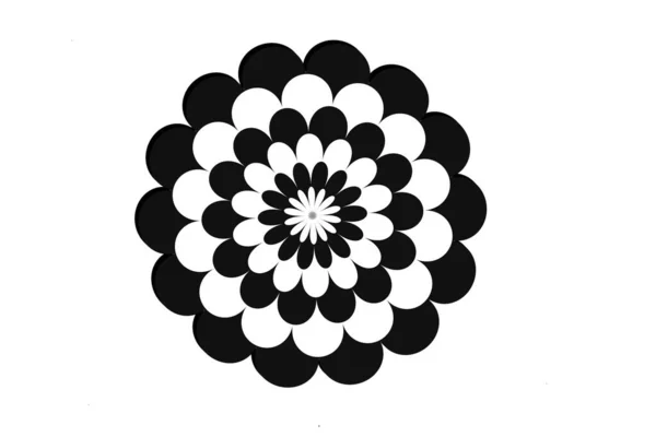 Квіткова Іконка Модний Шаблон Дизайну Білому Тлі Ілюстрація — стокове фото