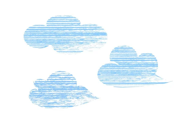 Cloud Computing Koncept Vit Bakgrund Illustration Design — Stockfoto