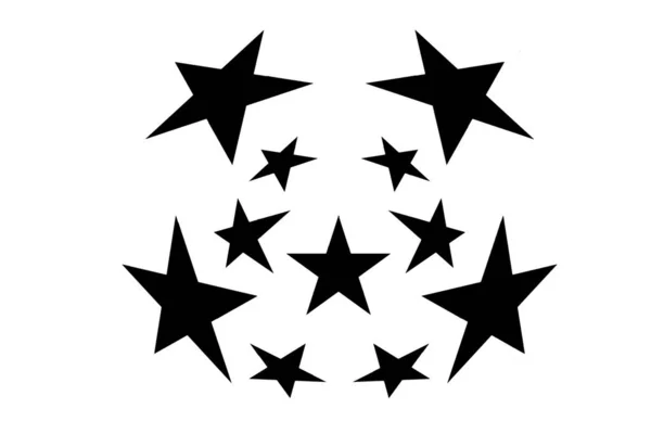 Illustration Eines Sterns Auf Weiß Illustrationsdesign — Stockfoto