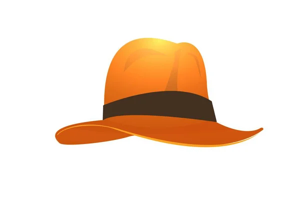 Cowboy Hatt Vit Bakgrund Design Stil — Stockfoto