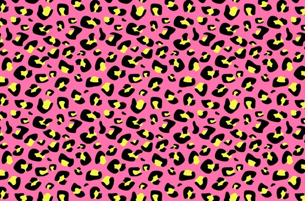 Astratto Modello Pelle Animale Leopardo Senza Soluzione Continuità Sfondo Rosa — Foto Stock