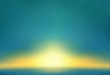 Gün batımı ve mavi gökyüzü arkaplanı bulanıklaştırdı - resim