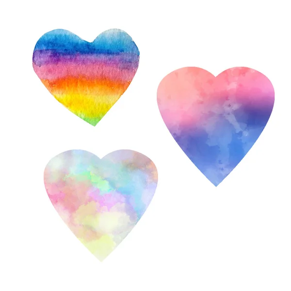 Watercolor hearts11 — Stock Photo, Image