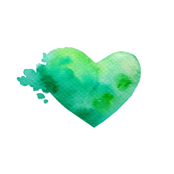 Suluboya kalp 4color — Stok fotoğraf