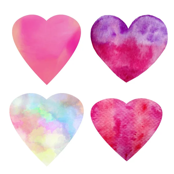 Watercolor hearts9 — 스톡 사진