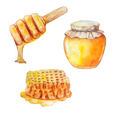 Cam kavanozda bal, biberli bal petekleri