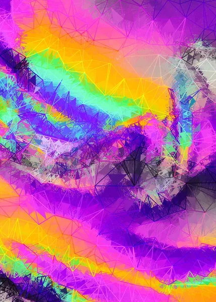 Soyut Renkli Geometrik Sanatlar Soyut Grafiksel Sanat Arkaplan Dokuları Modern — Stok fotoğraf