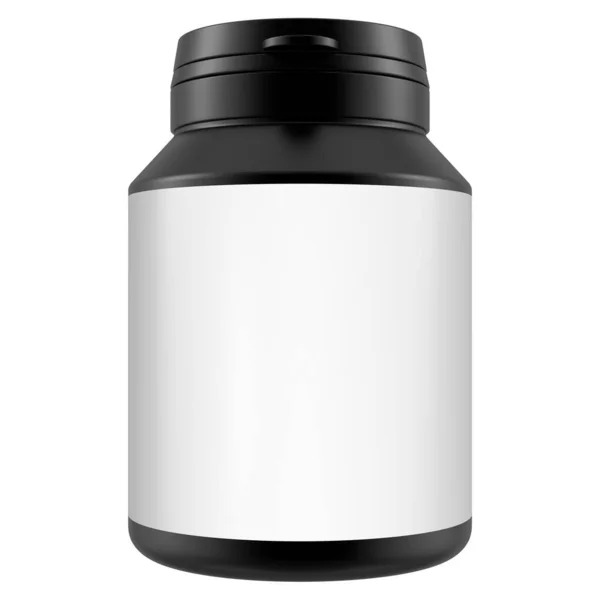 Bottle Mock Template White Background Rendering Illustration Copy Space — 스톡 사진