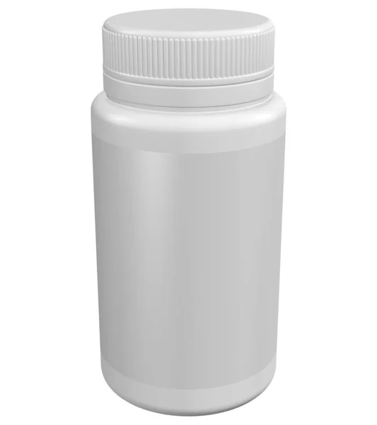 Plantilla Simulada Realista Botella Representación Blanca Background Ilustración —  Fotos de Stock