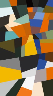 Soyut Renkli Geometrik Sanatlar, Soyut Grafiksel Sanat Arkaplan Dokusu, Modern Kavramsal Sanat, Sentetik Estetik Poster Yazıcı, 3D Renklendirme