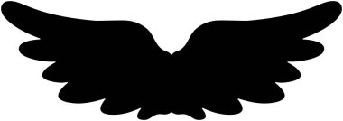 Tatlı Kara Melek kanatları 