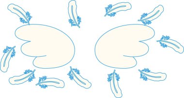 Tüylerin kanat çırpan Pop Angel kanatları 