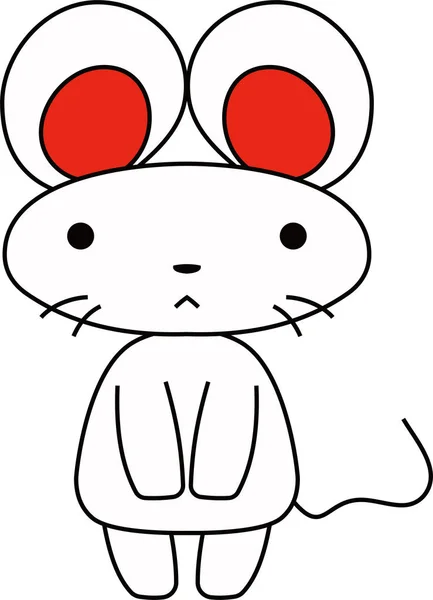 Charakter různých bílých potkanů — Stockový vektor