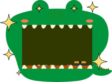 Şirin kayman tahtası. 