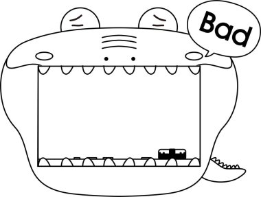 Şirin kayman karatahta taslağı 