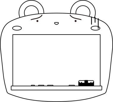 Sevimli Ayı karatahta taslağı 