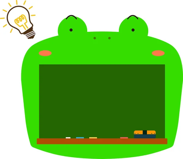 Мила жаба дошка — стоковий вектор