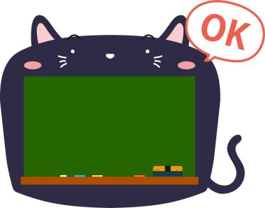 Şirin Kara Kedi tahtası. 