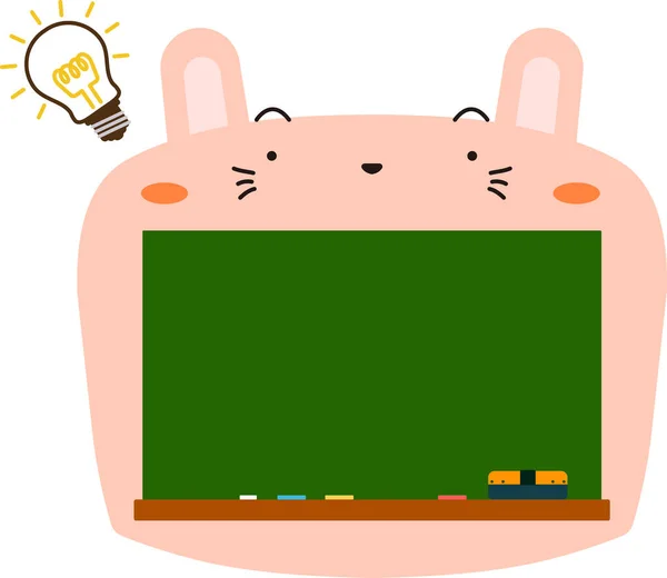 Roztomilý králík tabule — Stockový vektor