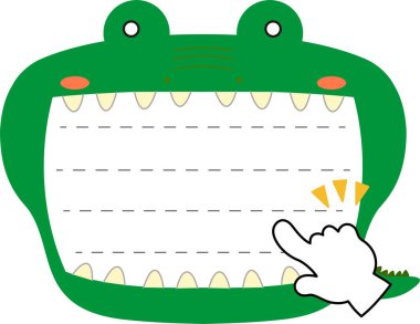 Şirin kayman not panosu 