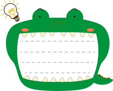 Şirin kayman not panosu 