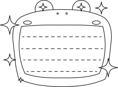 Sevimli kurbağa notları ana hatları.