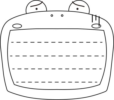 Sevimli kurbağa notları ana hatları.