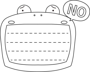 Sevimli kurbağa notları ana hatları.