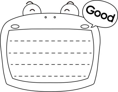 Sevimli kurbağa notları ana hatları.