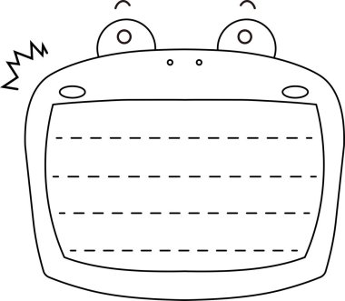 Sevimli kurbağa notları ana hatları.