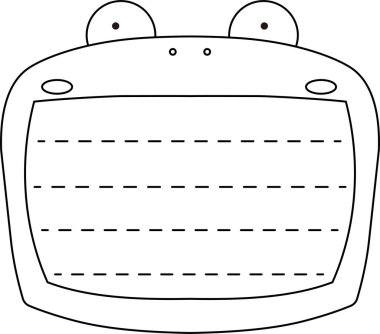 Sevimli kurbağa notları ana hatları.