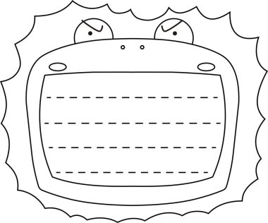 Sevimli kurbağa notları ana hatları.