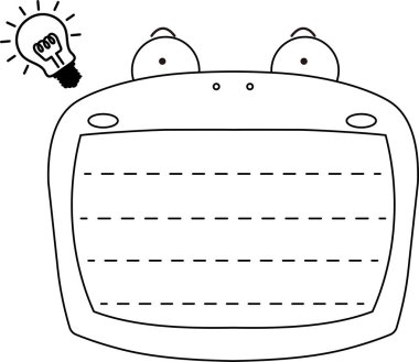 Sevimli kurbağa notları ana hatları.